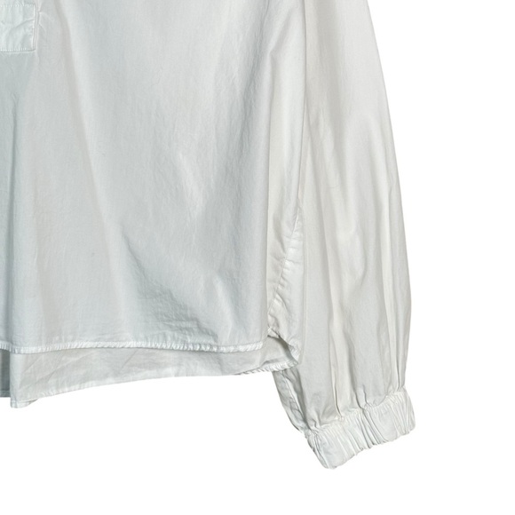 CLOSED Monochrome V-Neck Poplin Blouse - Picture 6 of 9